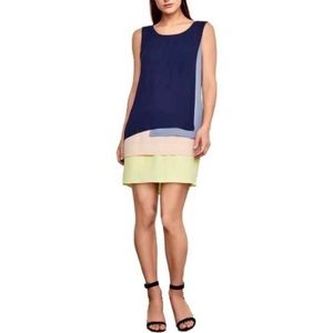 BCBGMaxazria Haley Color Block Sleeveless Dress Size 4